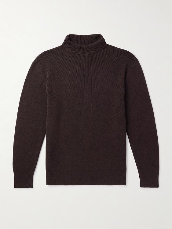 Dark brown turtleneck from Miles Leon