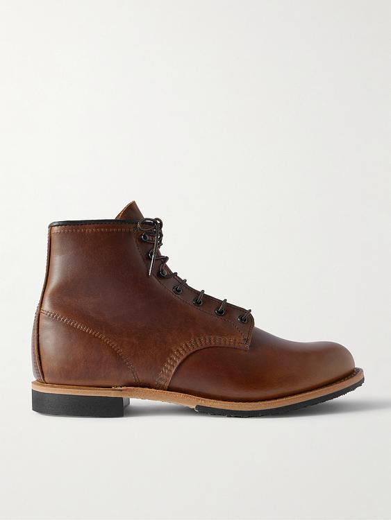 Brown lace-up boots from Red Wing Shoes