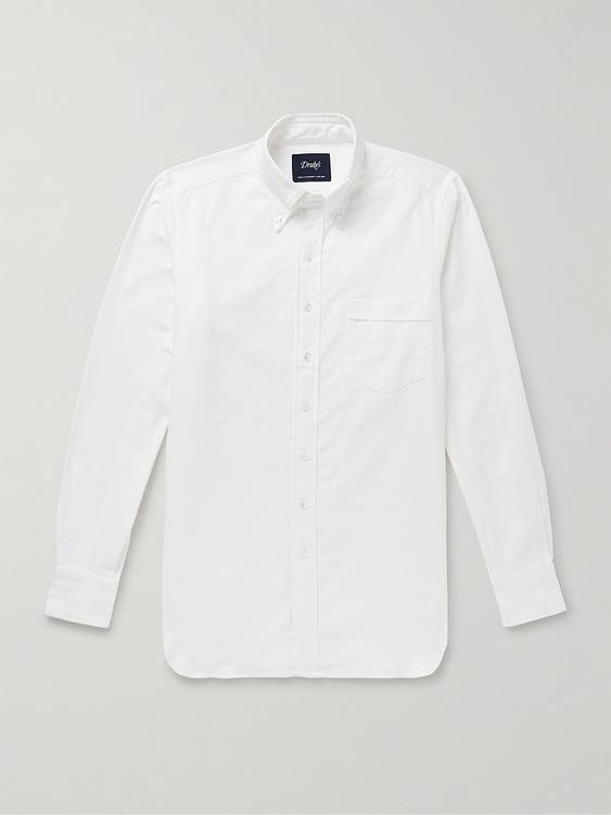 White casual shirt from Drake's