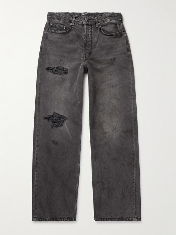 Dark grey distressed jeans from Enfants Riches Déprimés
