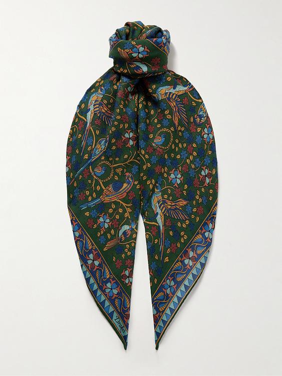 Dark green scarve from Drake's