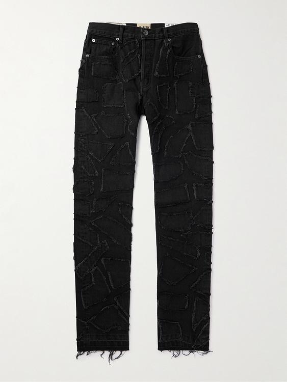 Striped black formal trousers from Gallery Dept.