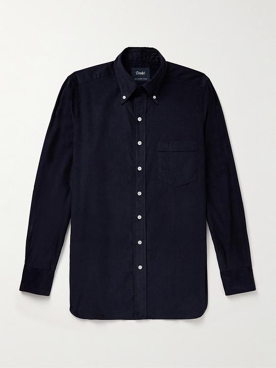 Black casual shirt from Drake's