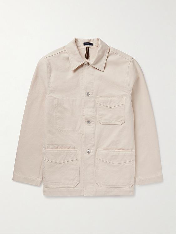 Beige overshirt from Drake's