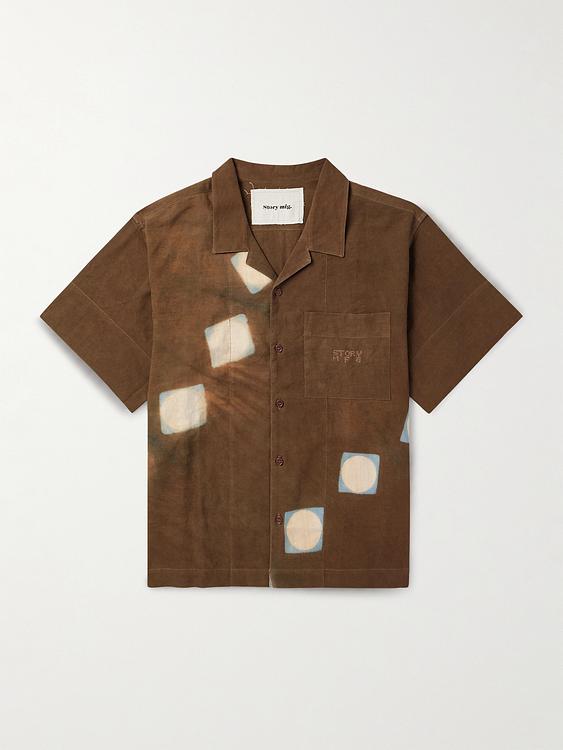 Brown short sleeve shirt from Story Mfg.
