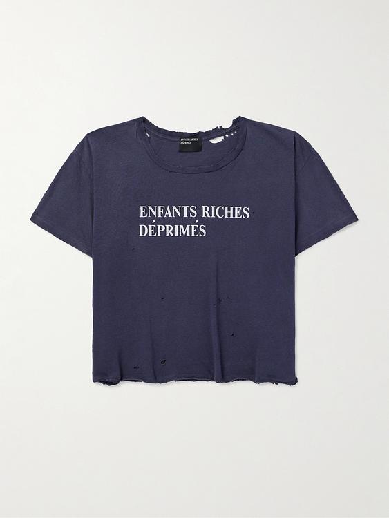 Print dark blue t-shirt from Enfants Riches Déprimés