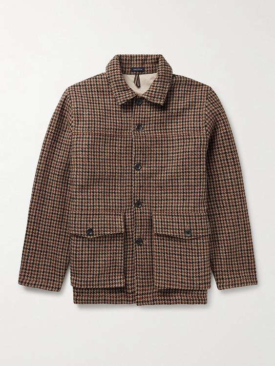 Dark brown overshirt from Drake's