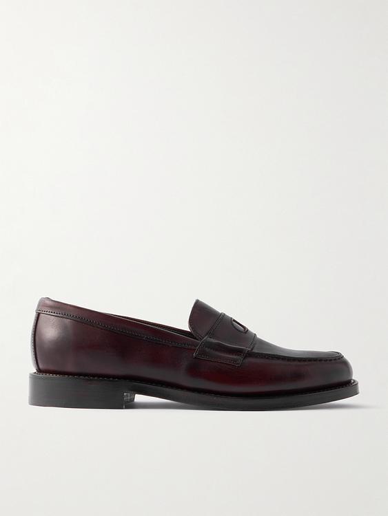 Black loafers from Drake's