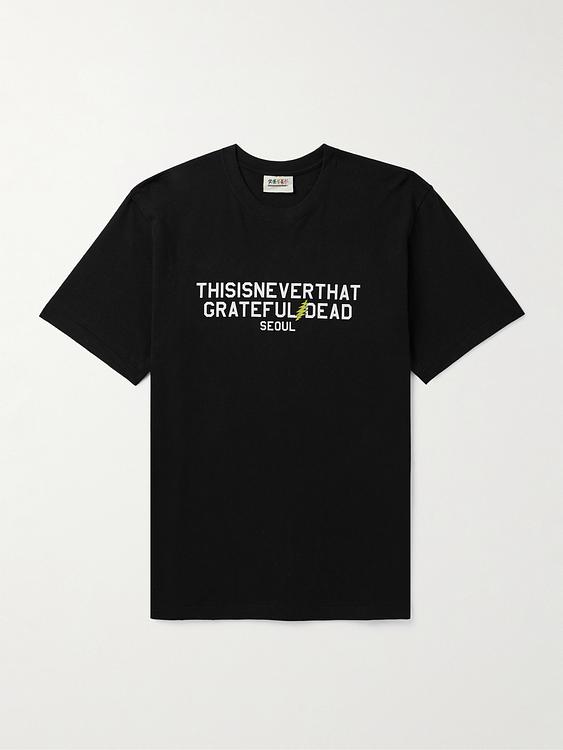Print black t-shirt from Thisisneverthat