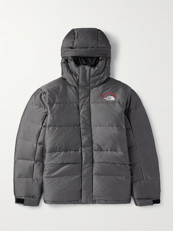 Dark grey down jacket from The North Face