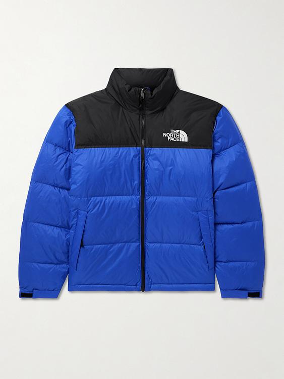 Dark blue down jacket from The North Face