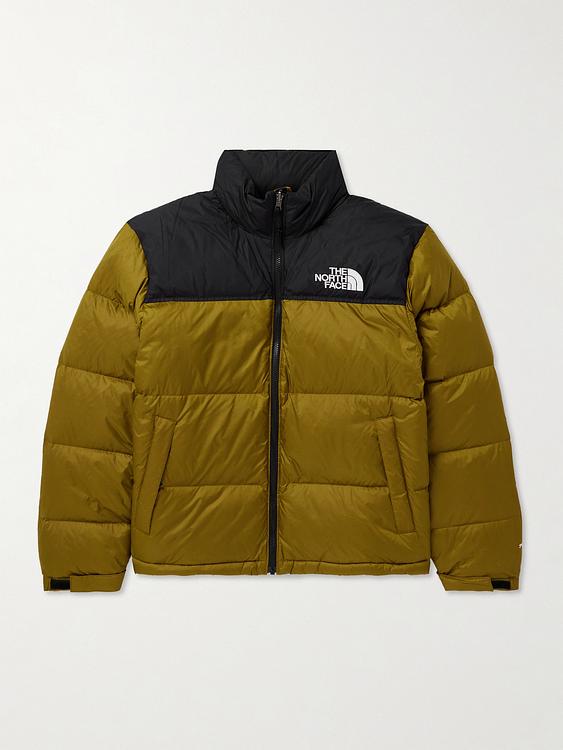 Brown down jacket from The North Face