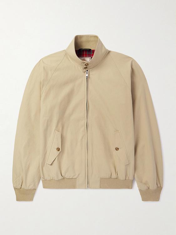 Taupe casual jacket from Baracuta