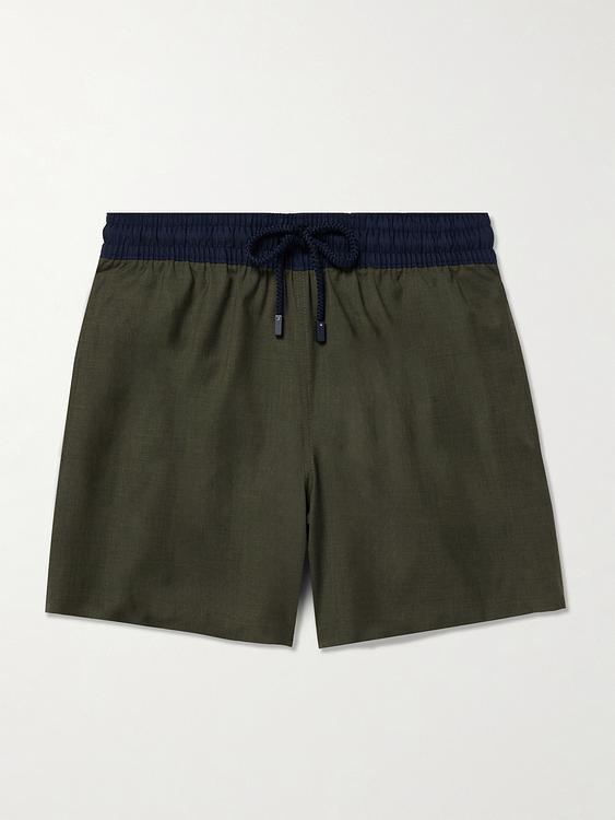 Dark green swim shorts from Vilebrequin