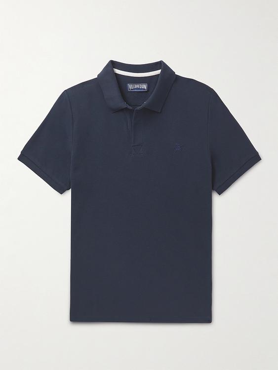 Dark grey short sleeve polo shirt from Vilebrequin