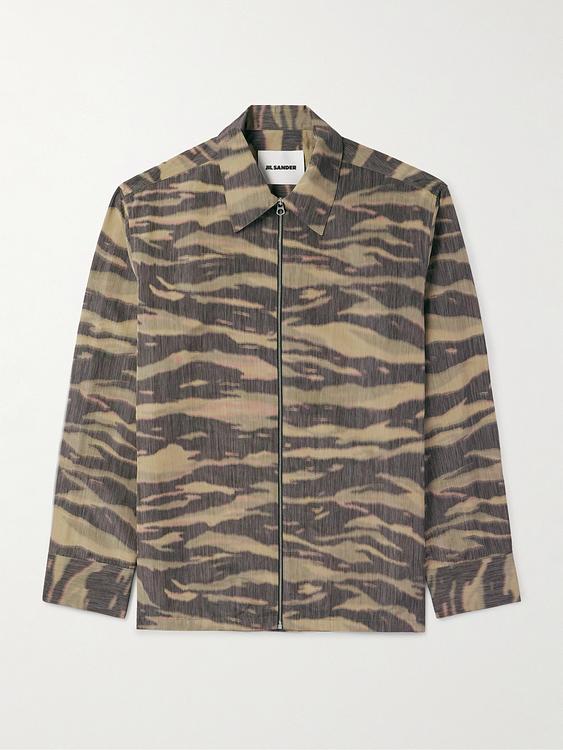 Dark brown overshirt from Jil Sander