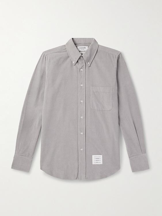 Grey casual shirt from Thom Browne