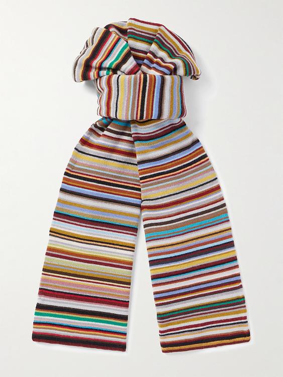 Striped multicolor scarve from Paul Smith