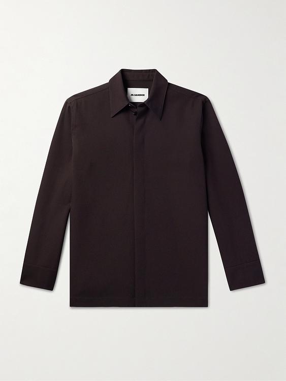 Black casual shirt from Jil Sander