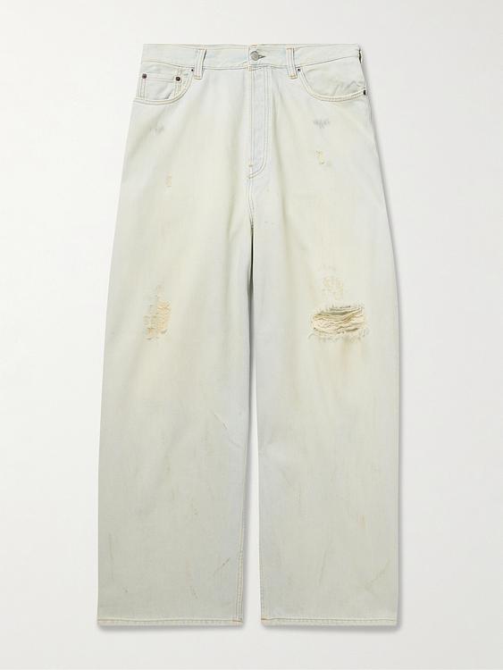 Grey distressed jeans from Acne Studios