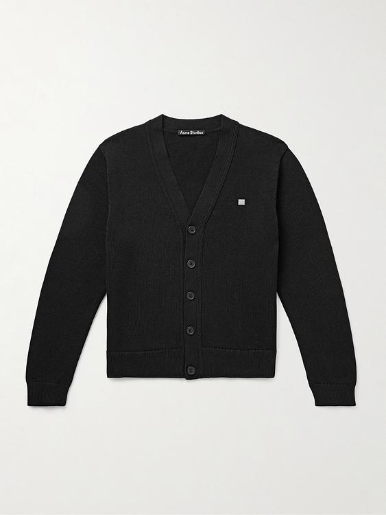 Black cardigan from Acne Studios