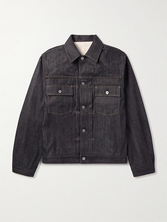 Black denim jacket from Jil Sander