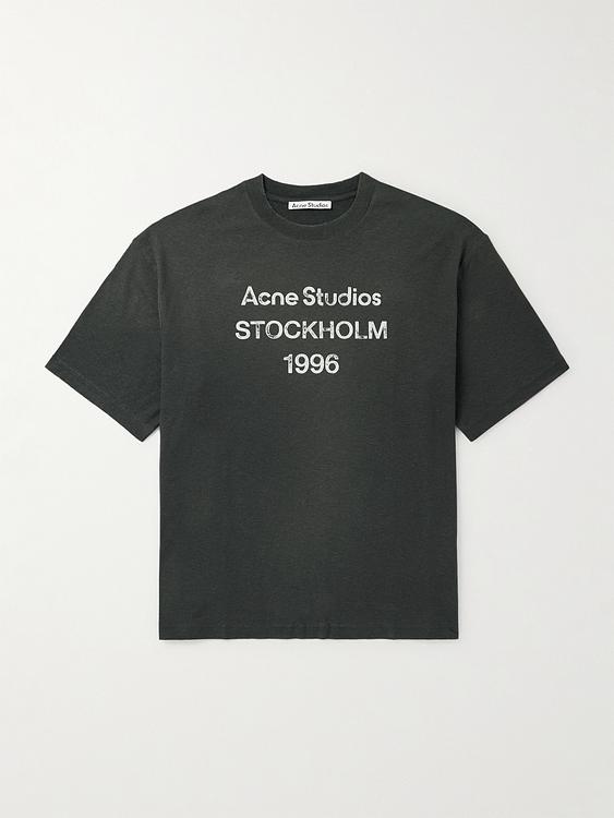 Print dark grey t-shirt from Acne Studios