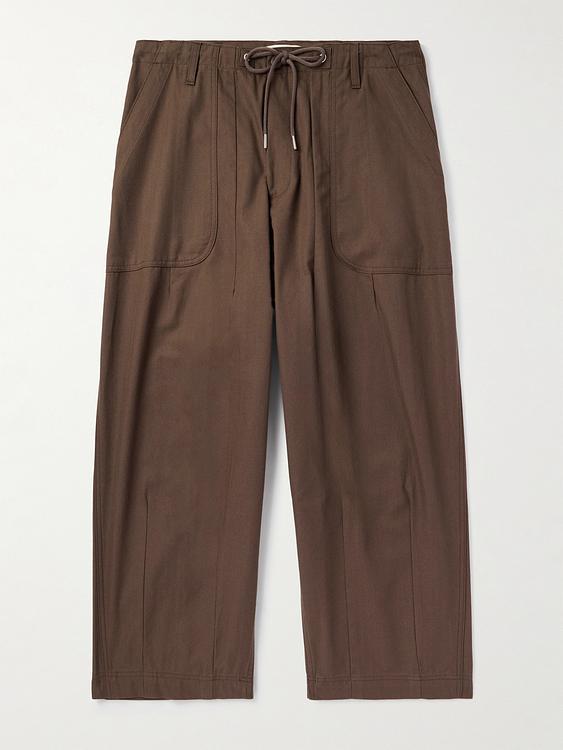 Dark brown casual trousers from Cherry Los Angeles