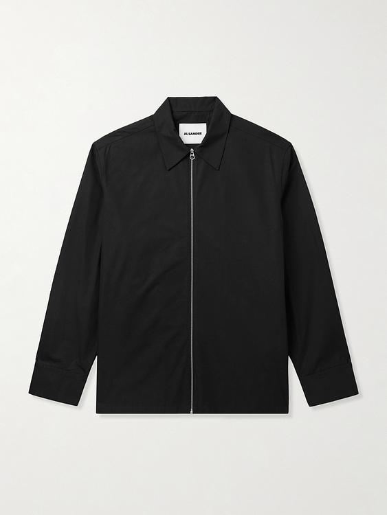 Black overshirt from Jil Sander