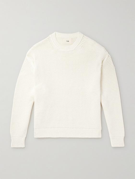 White sweater from Folk