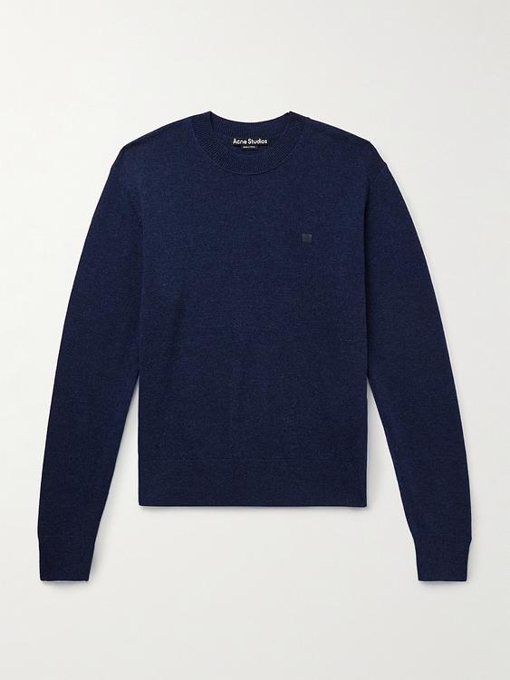 Dark blue sweater from Acne Studios