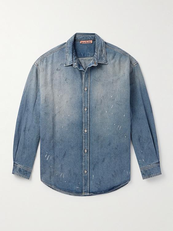 Dark grey denim shirt from Acne Studios