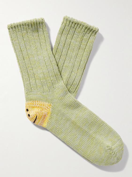 Khaki socks from Kapital