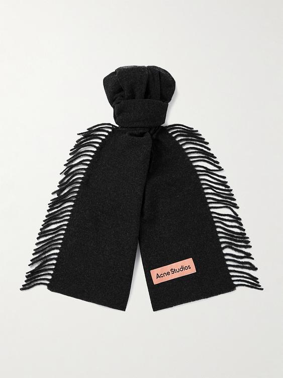 Print black scarve from Acne Studios