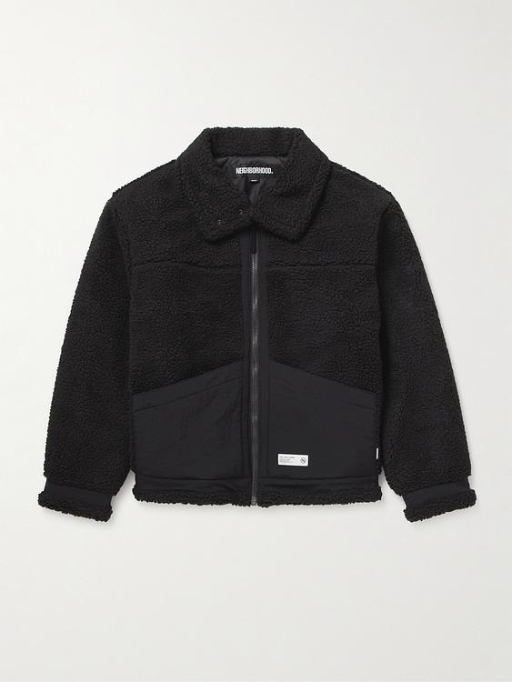 Black fleece jacket from Neighborhood