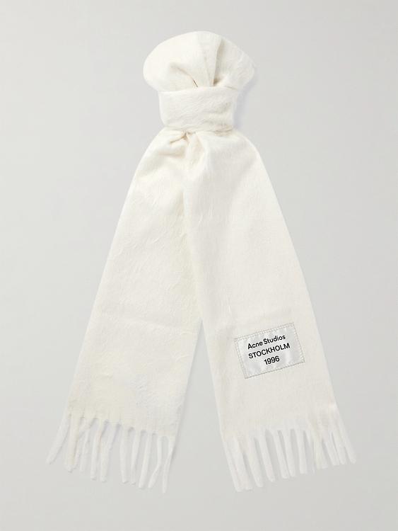 White scarve from Acne Studios