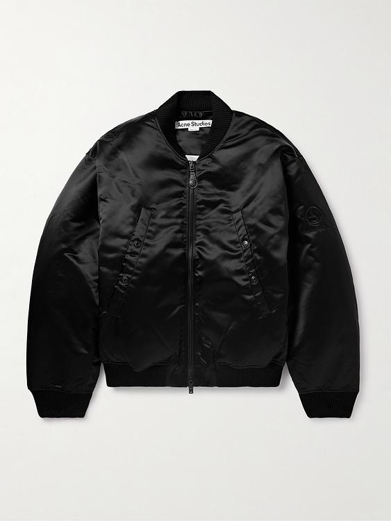 Black bomber jacket from Acne Studios