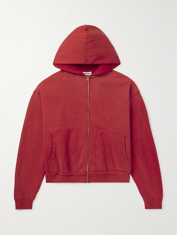 Red hooded sweatshirt from Cherry Los Angeles