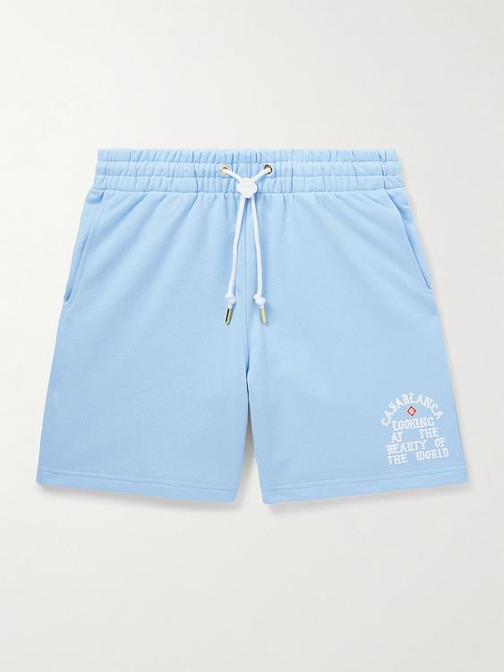 Light blue sweatshorts from Casablanca