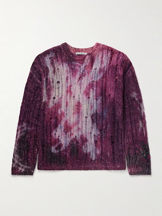 Purple sweater from Acne Studios
