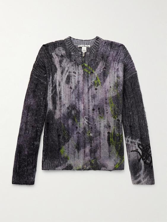 Black cardigan from Acne Studios