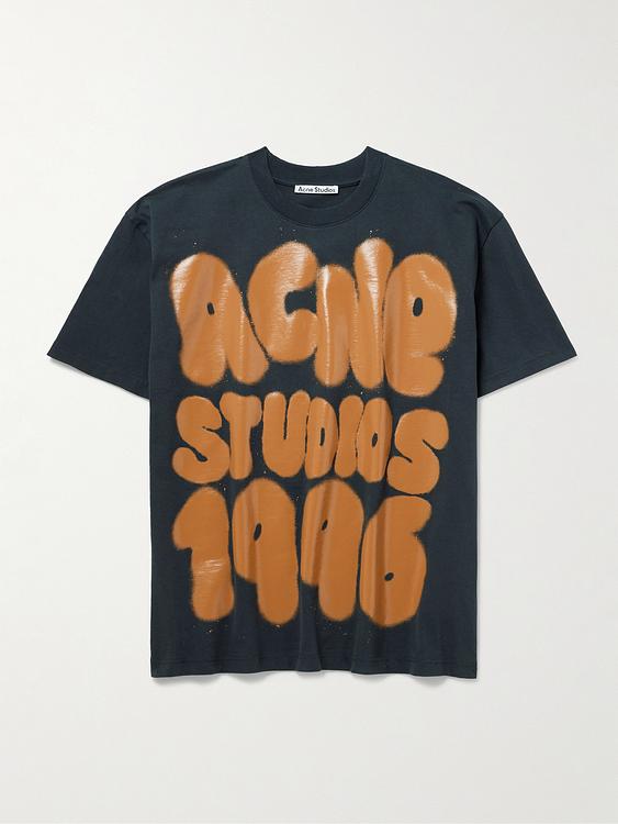 Print dark grey t-shirt from Acne Studios