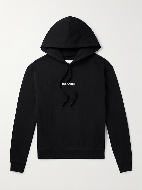 Black hooded sweatshirt from Jil Sander