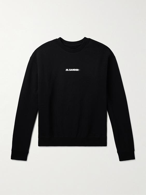 Print black sweatshirt from Jil Sander