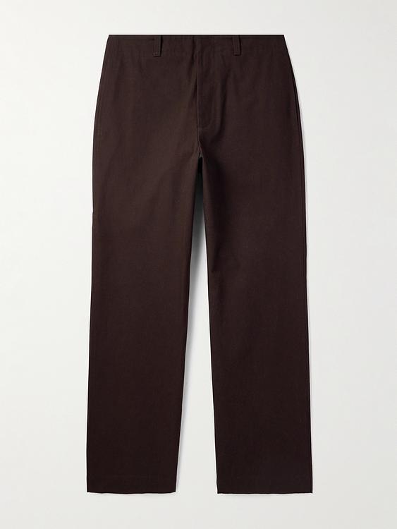 Dark brown casual trousers from Jil Sander