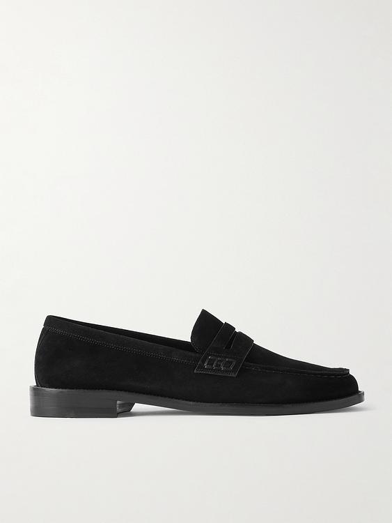 Black loafers from Manolo Blahnik