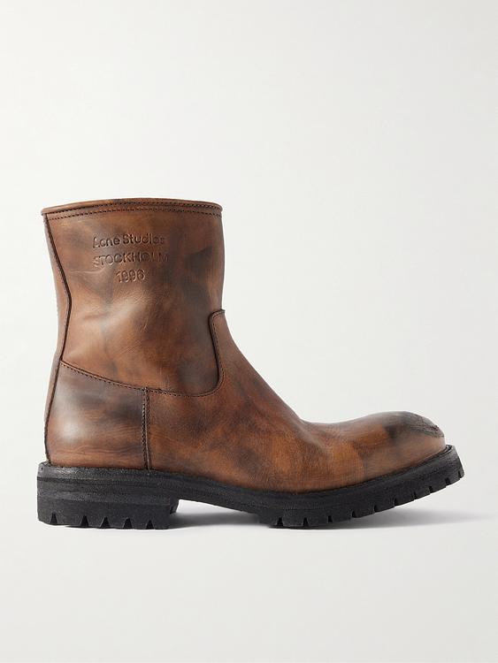Brown boots from Acne Studios