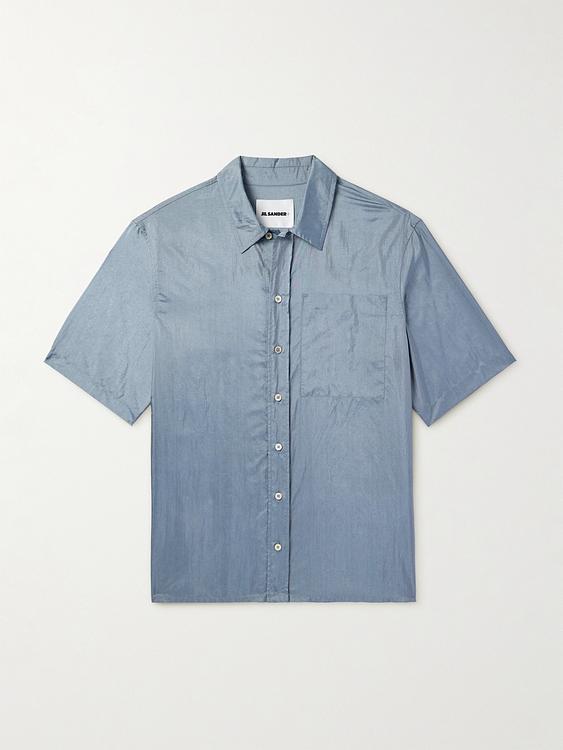 Blue short sleeve shirt from Jil Sander