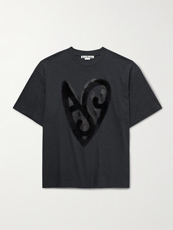 Print black t-shirt from Acne Studios