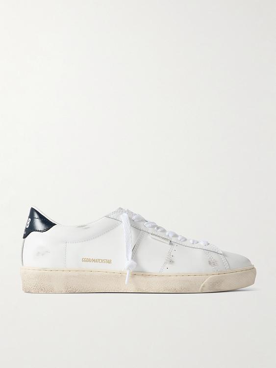 Print white sneakers from Golden Goose